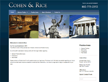 Tablet Screenshot of cohenandrice.com